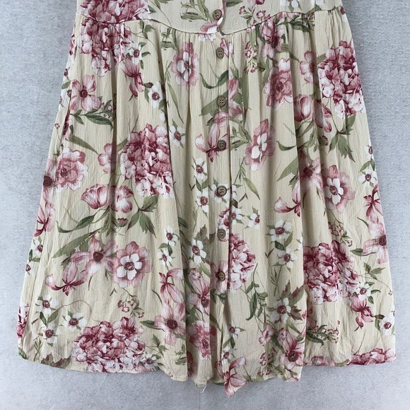 Lara Prairie Dress Women Large Cottegecore Floral Midi Button Rayon Southwestern - Picture 6 of 14